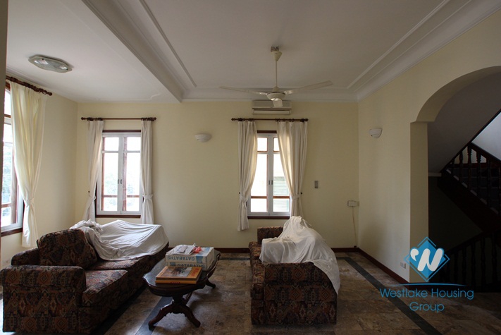 House with yard available for rent in To Ngoc van, Tay Ho district, Hanoi